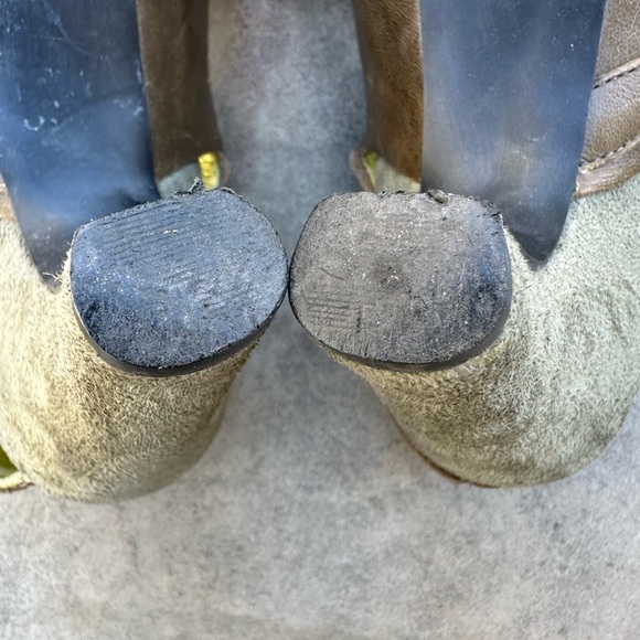 Tsubo Women's Acrea Mary Jane Slingback Pumps Olive Green Leather 9.5 READ - Picture 10 of 13